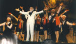 Picture taken during the Christmas segment of a live concert in Brazil